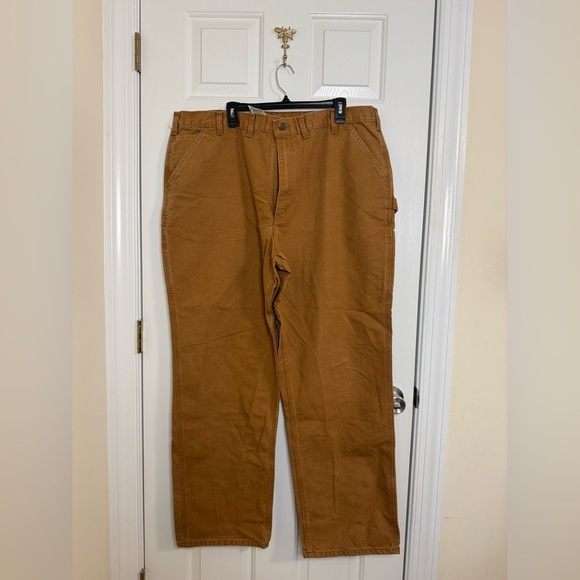 Carhartt pants 44x34 dungaree loose original fit brown tan - Picture 1 of 6
